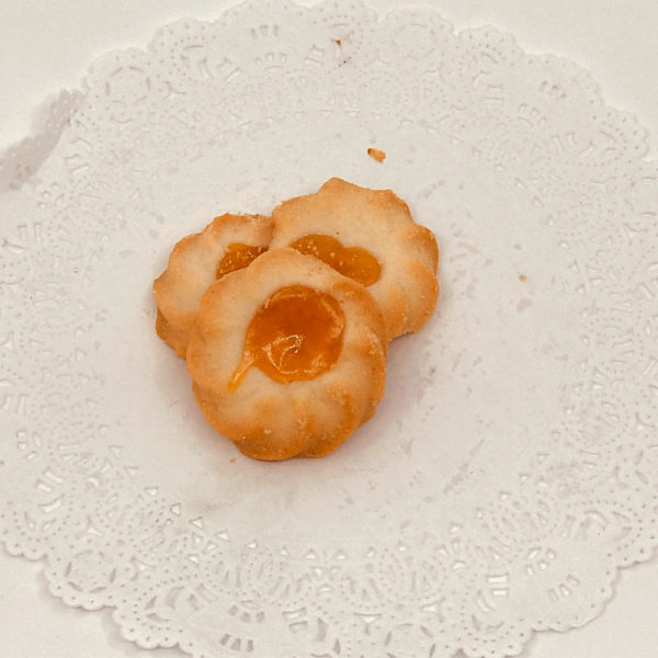 Apricot thumbprint cookie