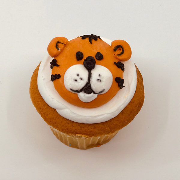 animated tiger cupcake