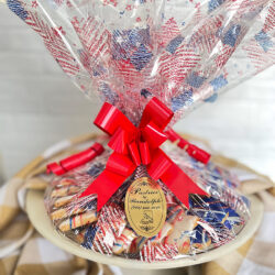 Patriotic Cookie Platter Gift Wrapped