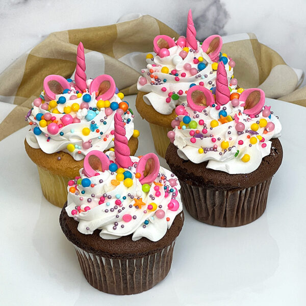 Valentine Unicorn Design Cupcakes