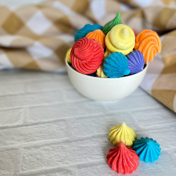 Pride colorful meringues