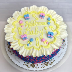 Welcome Baby gender cake