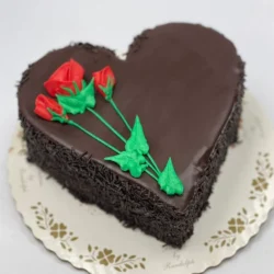 6" Buttercream Heart Cake