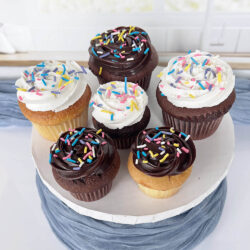 Mother's Day standard sprinkle cupcakes