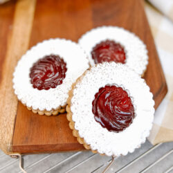 Oversized Cherry Jam Cookies