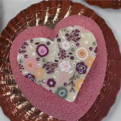 Mango Passion Dark Chocolate Mousse Heart Pastry